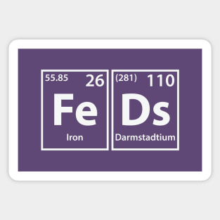Feds (Fe-Ds) Periodic Elements Spelling Sticker